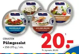 Lidl GRAASTEN Pålægssalat tilbud