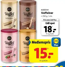 Lidl NORDTHY Vaffelrør tilbud