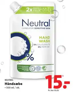 Lidl NEUTRAL Håndsæbe tilbud