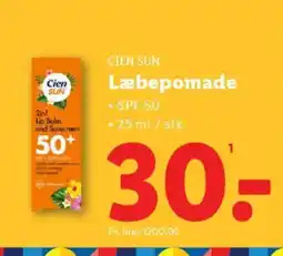 Lidl CIEN SUN Læbepomade tilbud
