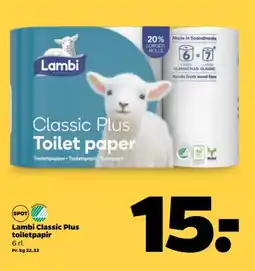 Netto LAMBI Classic plus toiletpapir tilbud