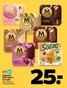 Netto Magnum eller solero is 3-pak tilbud