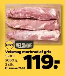 Netto Velsmag mørbrad af gris tilbud