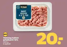 Netto VELSMAG Hakket grisekød 8-12% tilbud
