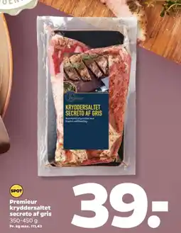 Netto Premieur kryddersaltet secreto af gris tilbud
