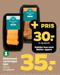Netto Bådsmand varmrøget laks tilbud