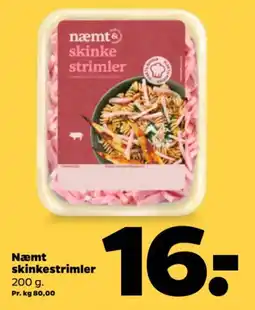 Netto Næmt skinkestrimler tilbud