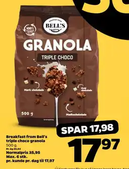Netto Breakfast from bell's triple choco granola tilbud