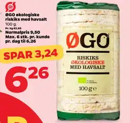 Netto ØGO Økologiske riskiks med havsalt tilbud