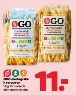 Netto ØGO Økologiske havregryn tilbud