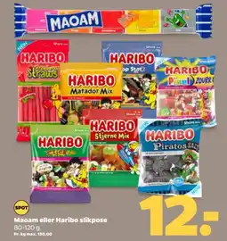Netto Maoam eller haribo slikpose tilbud