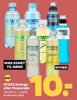 Netto State energy eller powerade tilbud