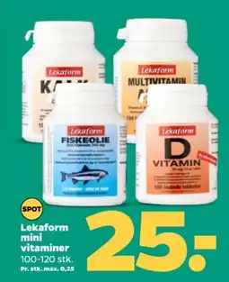 Netto LEKAFORM Mini vitaminer tilbud