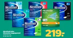Netto Nicotinell eller nicorette tyggegummi tilbud