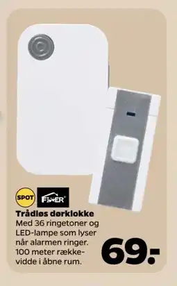 Netto Trådløs dørklokke tilbud