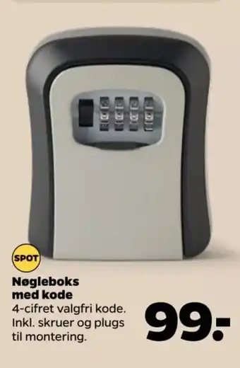 Netto Nøgleboks med kode tilbud