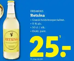 Lidl ERIDANOUS Retsina tilbud