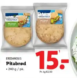 Lidl ERIDANOUS Pitabrød tilbud