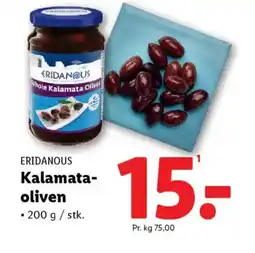 Lidl ERIDANOUS Kalamata- oliven tilbud