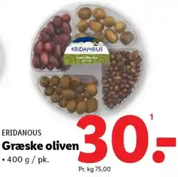 Lidl ERIDANOUS Græske oliven tilbud