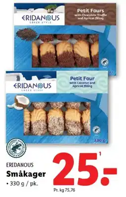 Lidl ERIDANOUS Småkager tilbud