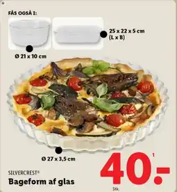 Lidl SILVERCREST Bageform af glas tilbud