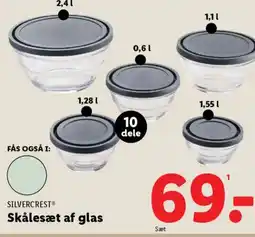 Lidl SILVERCREST Skålesæt af glas tilbud