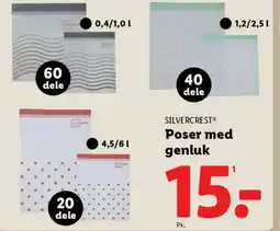 Lidl Poser med genluk tilbud