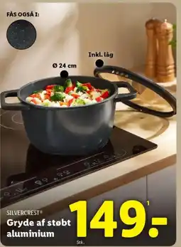 Lidl Gryde af støbt aluminium tilbud