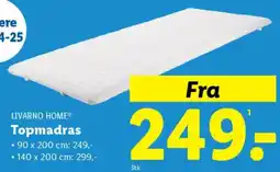 Lidl LIVARNO HOME Topmadras tilbud