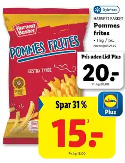 Lidl HARVEST BASKET Pommes frites tilbud