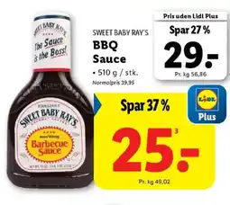 Lidl SWEET BABY RAY'S Bbq sauce tilbud