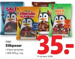 Lidl TOMS Slikposer tilbud