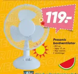 Bilka Prosonic bordventilator tilbud