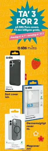 Bilka TA’ 3 FOR 2 på SBS/Puro covers tilbud