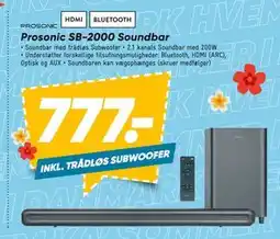 Bilka Prosonic SB-2000 Soundbar tilbud