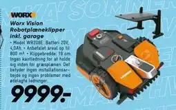 Bilka Worx Vision Robotplæneklipper inkl. garage tilbud