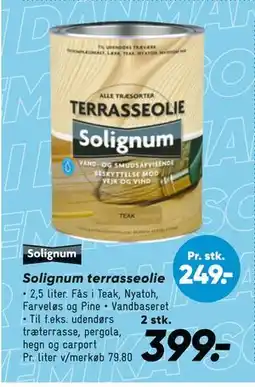 Bilka Solignum terrasseolie tilbud