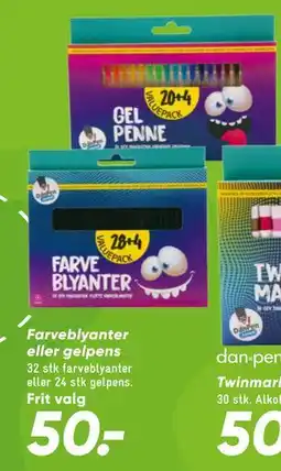 Bilka Farveblyanter eller gelpens tilbud