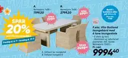 Bilka Gotland lav loungestol tilbud