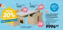Bilka Gotland loungebord tilbud