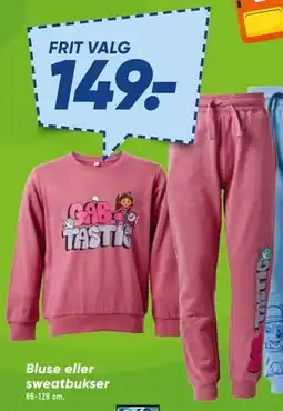 Bilka Bluse eller sweatbukser tilbud