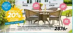 Bilka Kos havebord tilbud