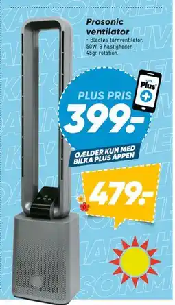 Bilka Prosonic ventilator tilbud