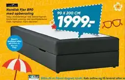 Bilka Nordisk Fjer B90 med opbevaring tilbud