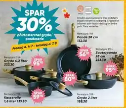 Bilka SPAR 30% på Masterchef gryde/ pandeserie tilbud