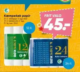 Bilka Kæmpekøb papir tilbud