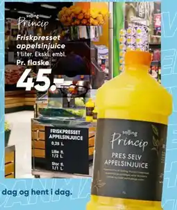 Bilka Friskpresset appelsinjuice tilbud