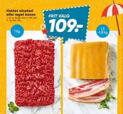 Bilka Hakket oksekød eller røget bacon tilbud