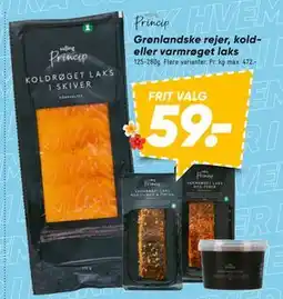 Bilka Grønlandske rejer, kold- eller varmrøget laks tilbud